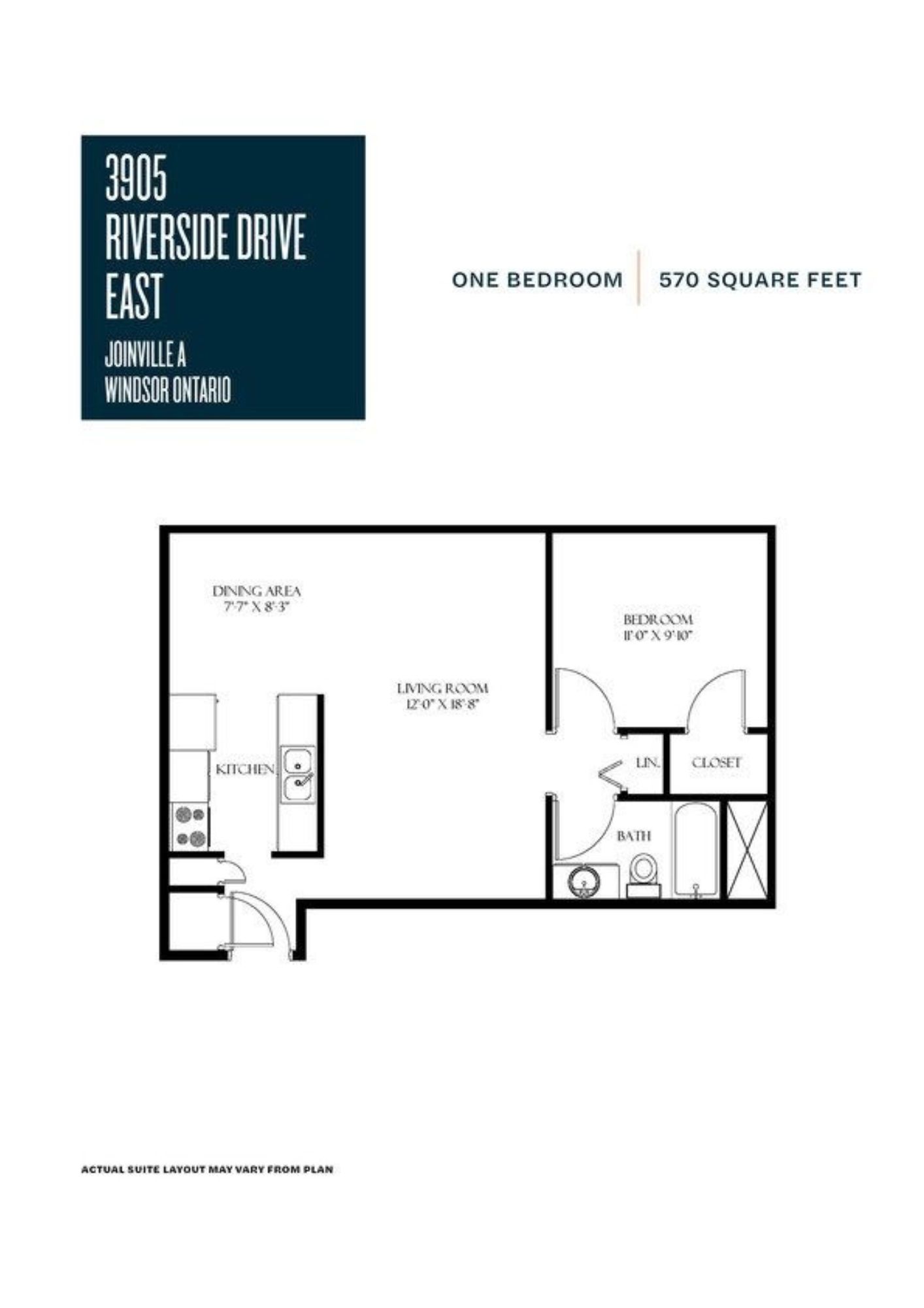 1 Bedroom Floor Plan